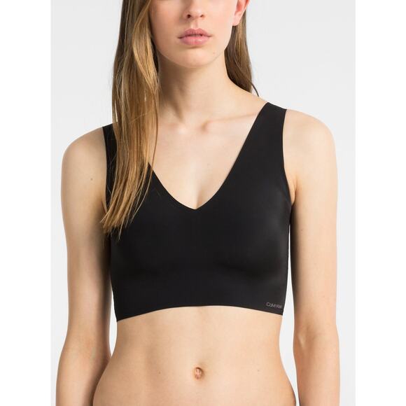 Calvin Klein Women's Invisibles Lightly Lined Bralette, Black, Size XL 0482 - Picture 1 of 2